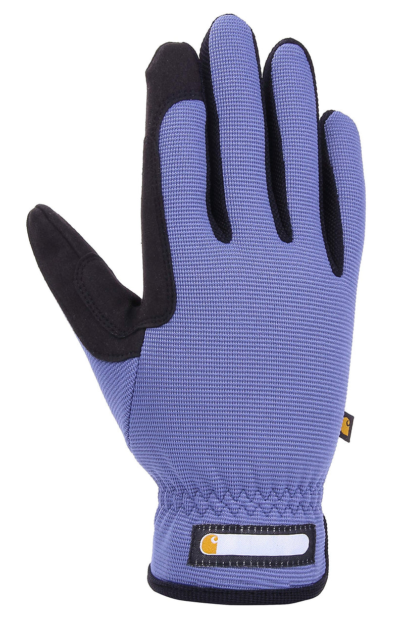 [Australia] - Carhartt Women's Flex Breathable Spandex Work Glove Small Blue Dusk/Black 