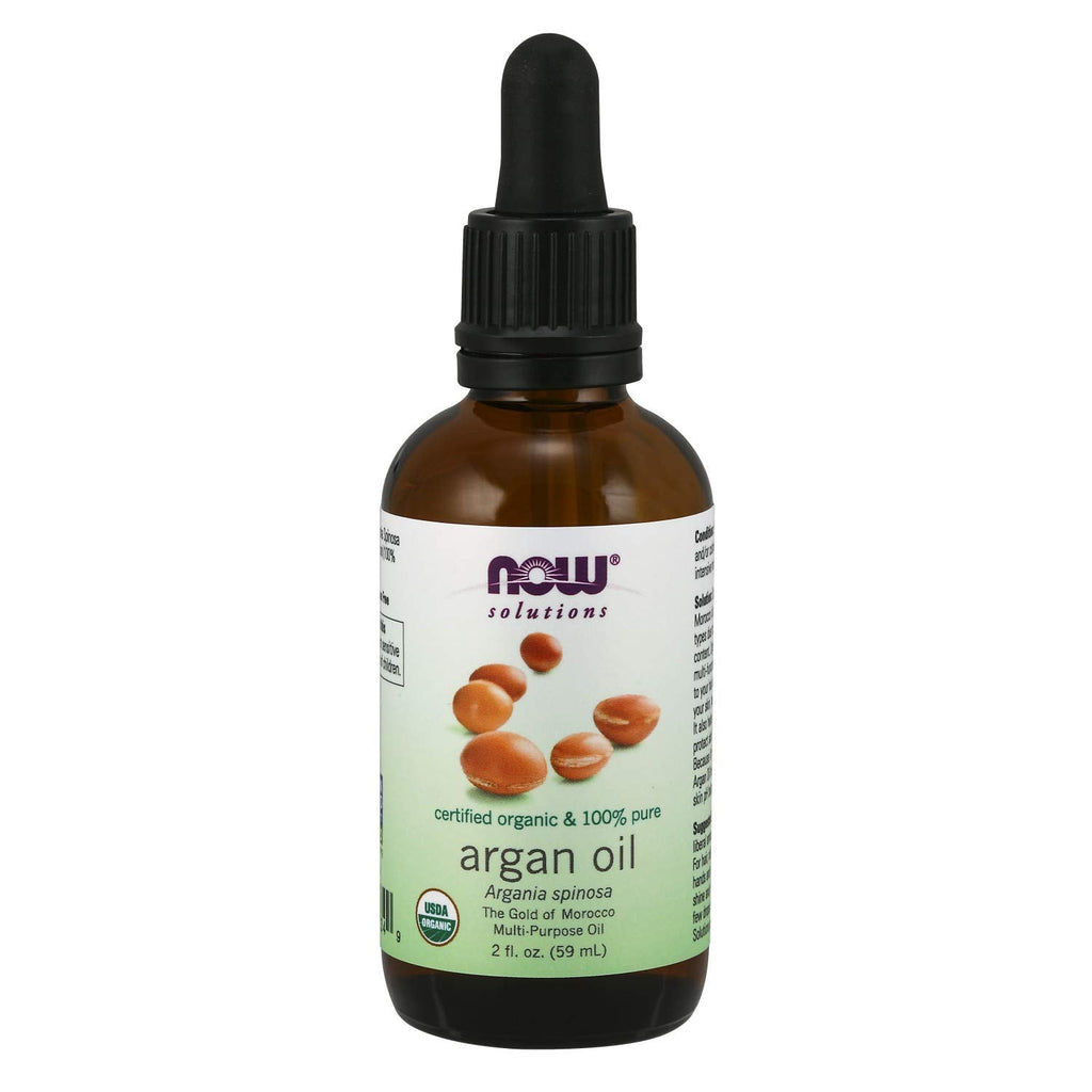 [Australia] - NOW Solutions, Organic Argan Oil, Certified Organic and 100% Pure, "Gold of Morocco" Multi-Purpose Oil, 2-Ounce 2 Fl Oz (Pack of 1) 