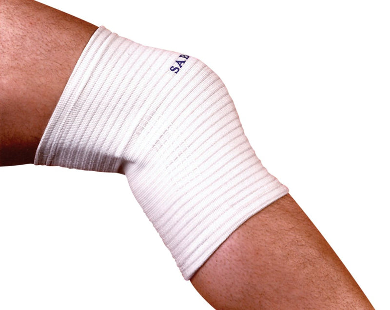 [Australia] - Sabona Copper Thread Knee Support, White and Blue Knee Support Band, Large/X-Large, 13.5”-17.5” White/Blue Lettering 