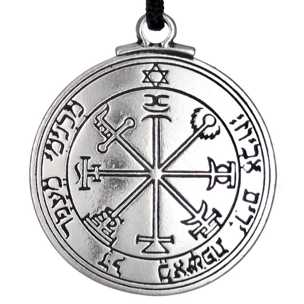 [Australia] - Pewter Key of Solomon Pentacle of Jupiter Talisman Pendant 