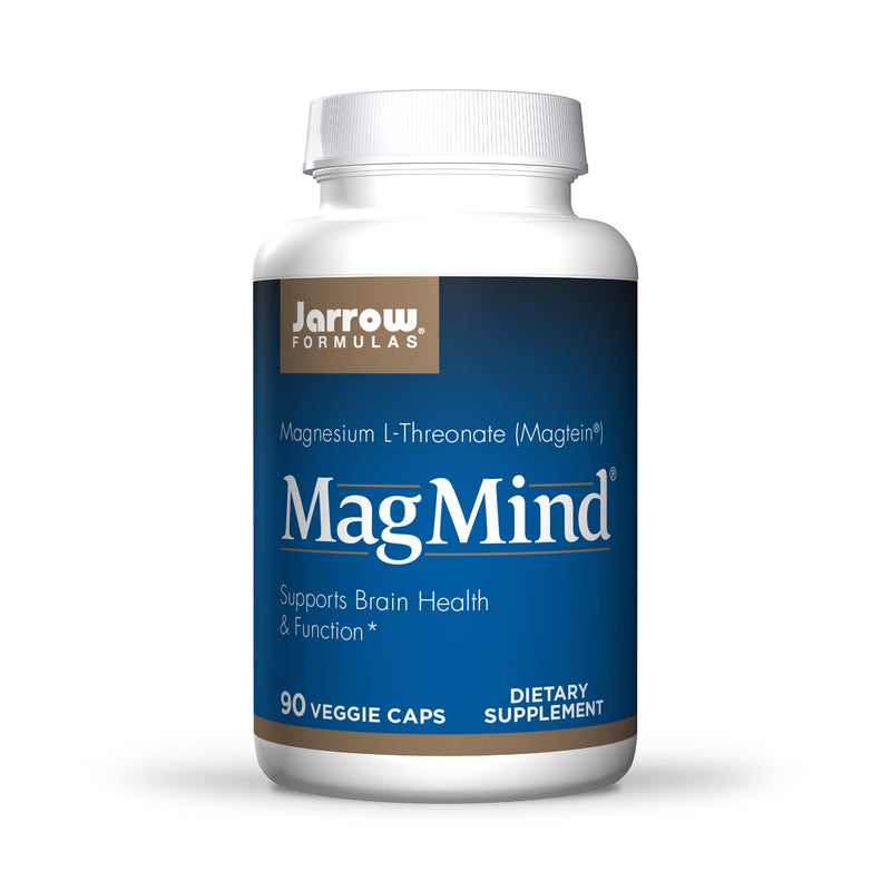 [Australia] - Jarrow Formulas MagMind - 90 Capsules - Includes Magnesium L-Threonate (Magtein) - Supports Brain Health & Function - 30 Servings 90 Count (Pack of 1) 