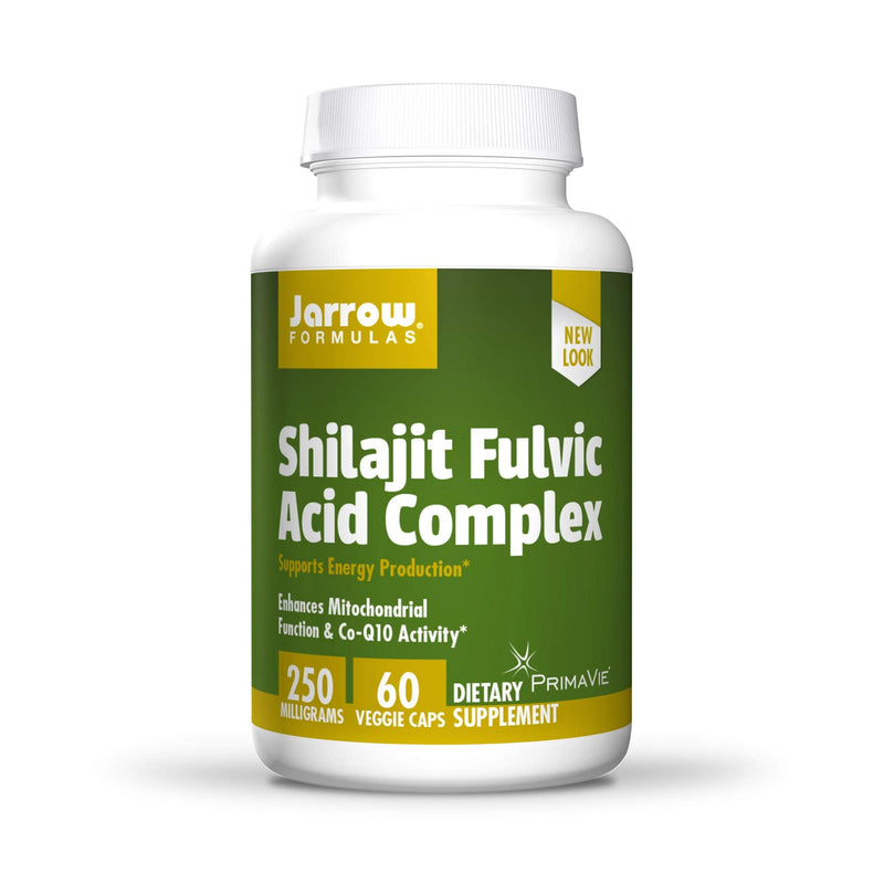 [Australia] - Jarrow Formulas Shilajit Fulvic Acid Complex 250 mg - 60 Veggie Caps - Supports Energy Production, Mitochondrial Function & Co-Q10 Activity - Gluten Free - 60 Servings 60 Count (Pack of 1) 