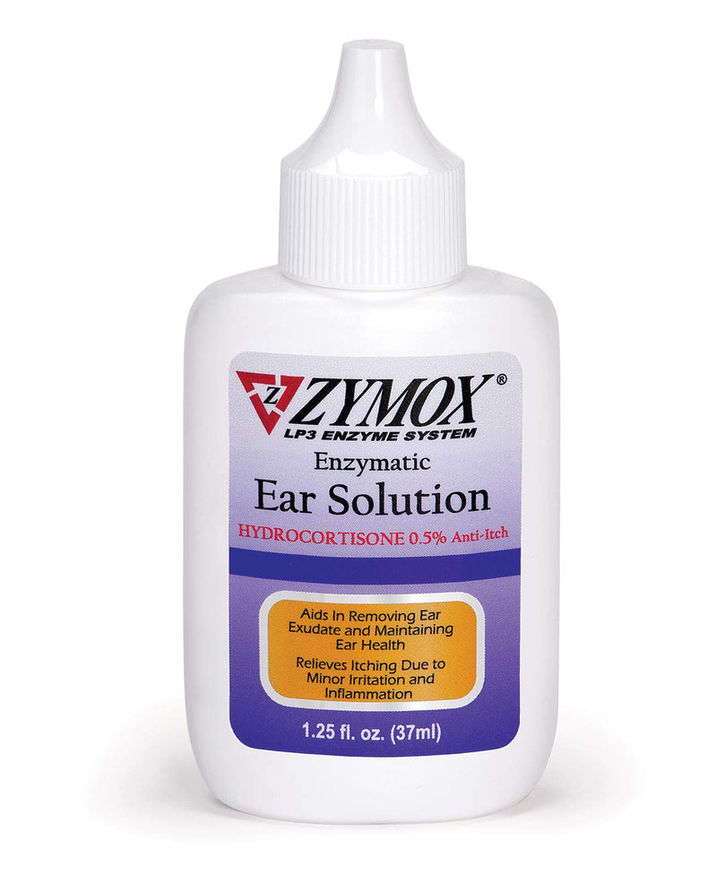[Australia] - ZYMOX Enzymatic Ear Solution with 0.5-Percent Hydrocortisone, for Dog & Cat, 1.25 oz 