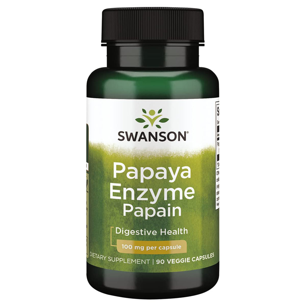 [Australia] - Swanson Papain Papaya Enzyme 100 Milligrams 90 Veg Capsules 1 