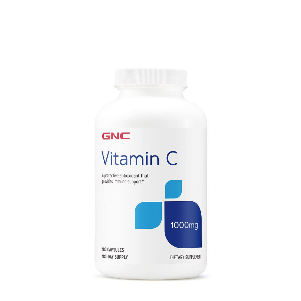 [Australia] - GNC Vitamin C Capsules 1000mg 180 Count (Pack of 1) 