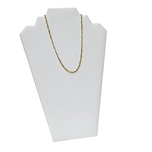 [Australia] - White Leatherette Necklace Easel Measures 8 1/4" x 12 1/2" Tall 