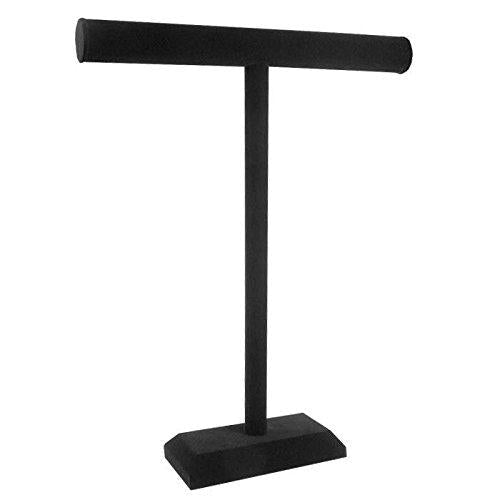 [Australia] - Black Velvet Tall T-Bar Necklace Display 