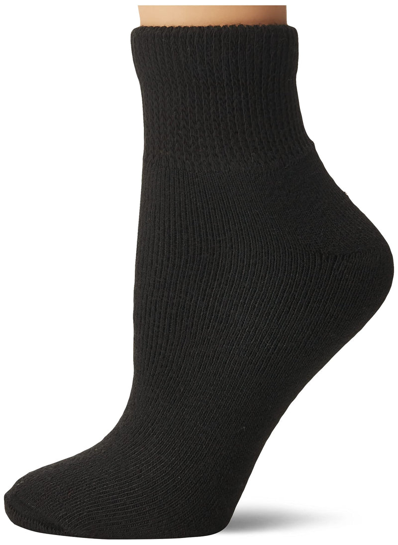 [Australia] - Dr. Scholl's Women's Diabetes & Circulator Socks - 4 & 6 Pair Packs Ankle 8-12 1 Black 