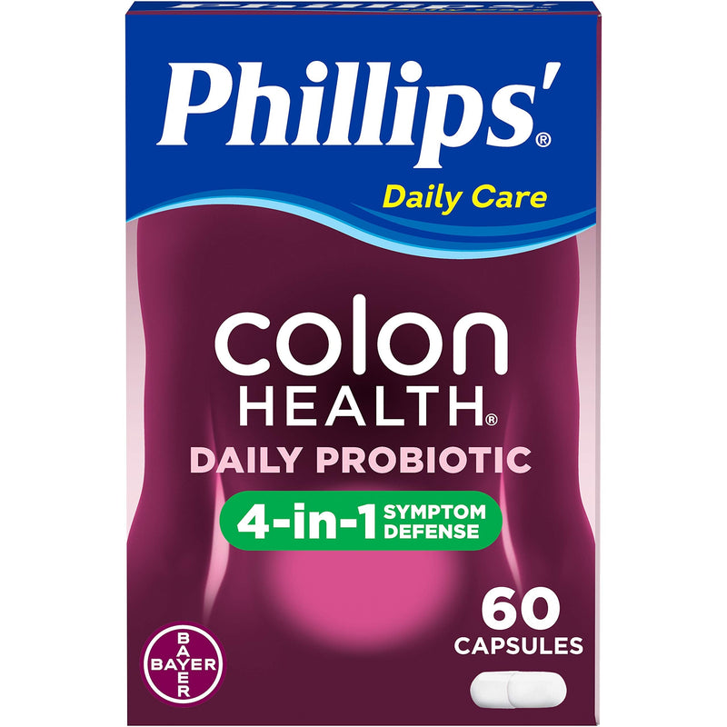 [Australia] - Phillips Colon Health - Probiotics Capsules - Immune Support - Helps Defend Occasional Gas, Bloating, Constipation, & Diarrhea - 60 Count 