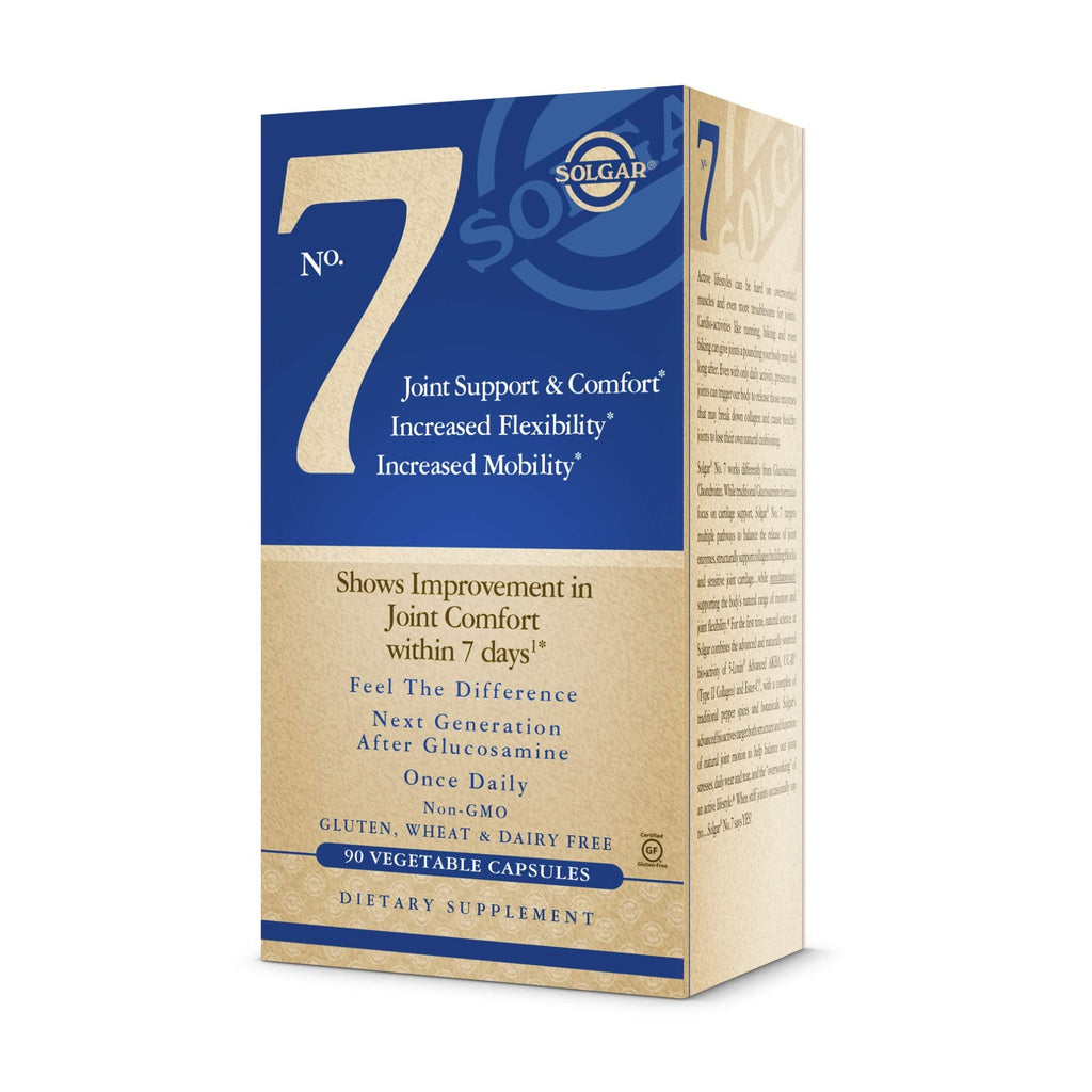 [Australia] - Solgar No. 7 - Joint Support and Comfort - 90 Vegetarian Capsules - Increased Mobility & Flexibility - Gluten-Free, Dairy-Free, Non-GMO - 90 Servings 90 Count (Pack of 1) 