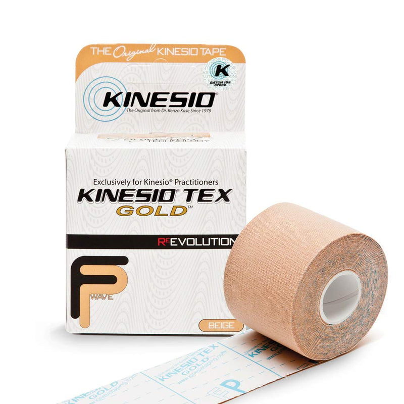 [Australia] - Kinesio Taping - Elastic Therapeutic Athletic Tape Tex Gold FP - Beige - 2 in. x 13 ft 