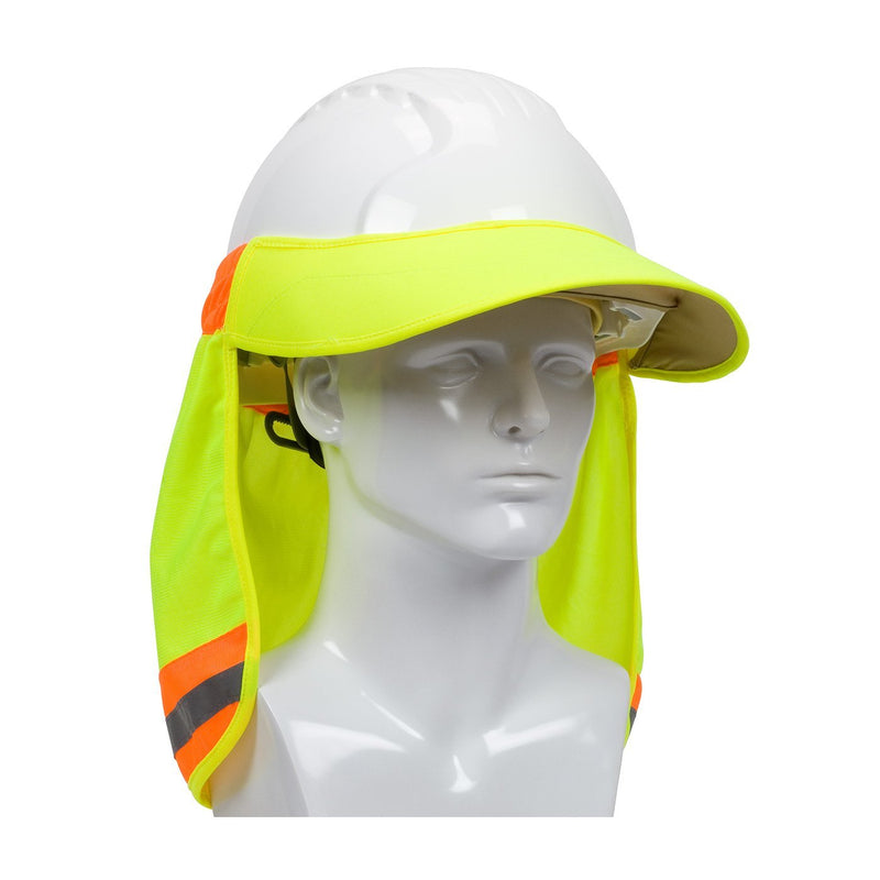 [Australia] - EZ-Cool 396-800-YEL Hi-Vis Hard Hat Neck Sun Shade With Visor, Large, Yellow 