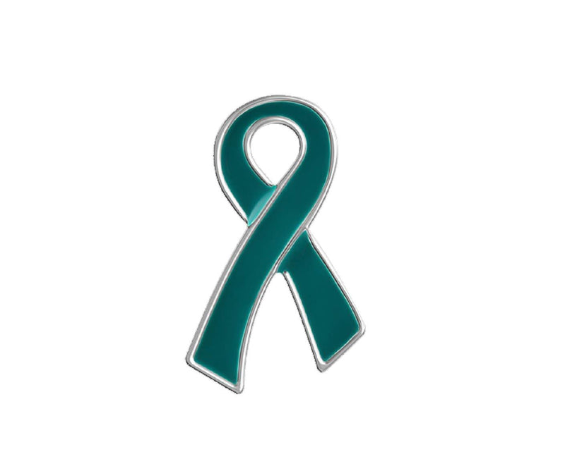 [Australia] - Large Rape Awareness Teal Ribbon Pin (1 Pin - RETAIL) 