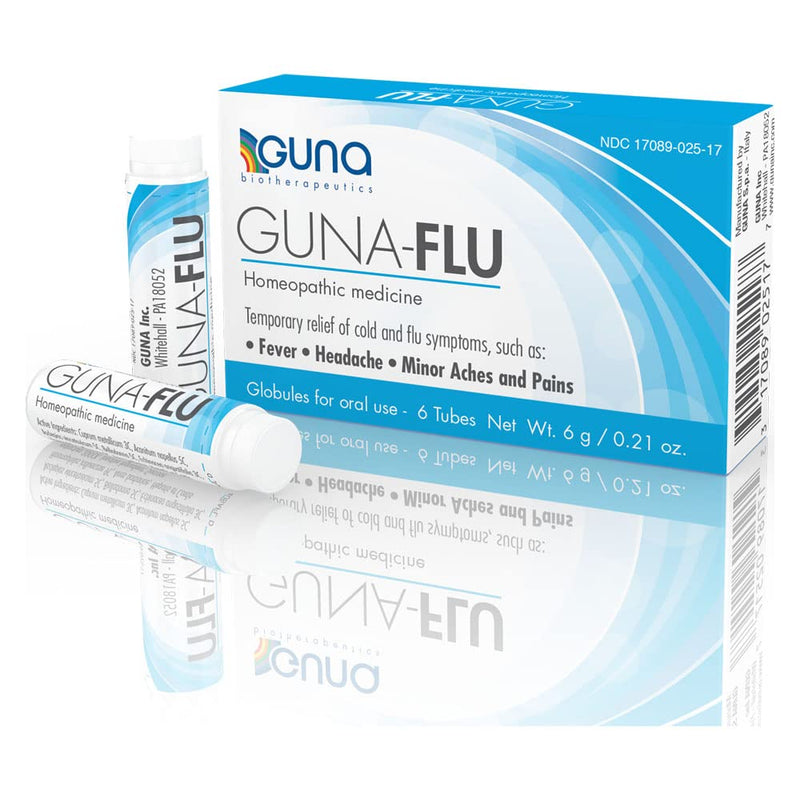 [Australia] - Guna Flu for Relief of Flu-Like Symptoms, Body Aches, Headache, Fever, Chills and Fatigue 6 Tubes 