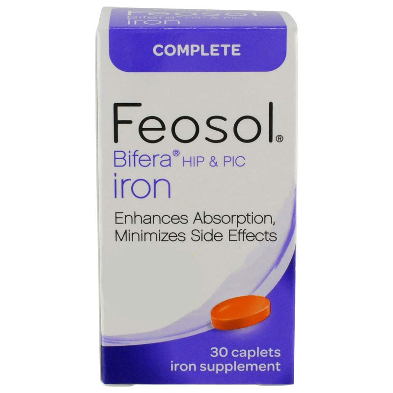[Australia] - Feosol Complete with Patented Bifera Iron Caplets, 30ct 