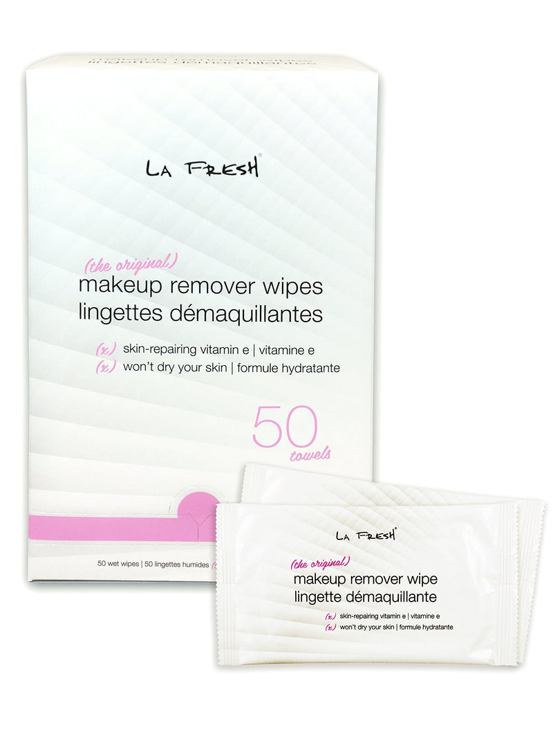[Australia] - La Fresh Makeup Remover Cleansing Face Wipes Case of 50ct Facial Towelettes with Vitamin E for Waterproof Makeup 50 Count 