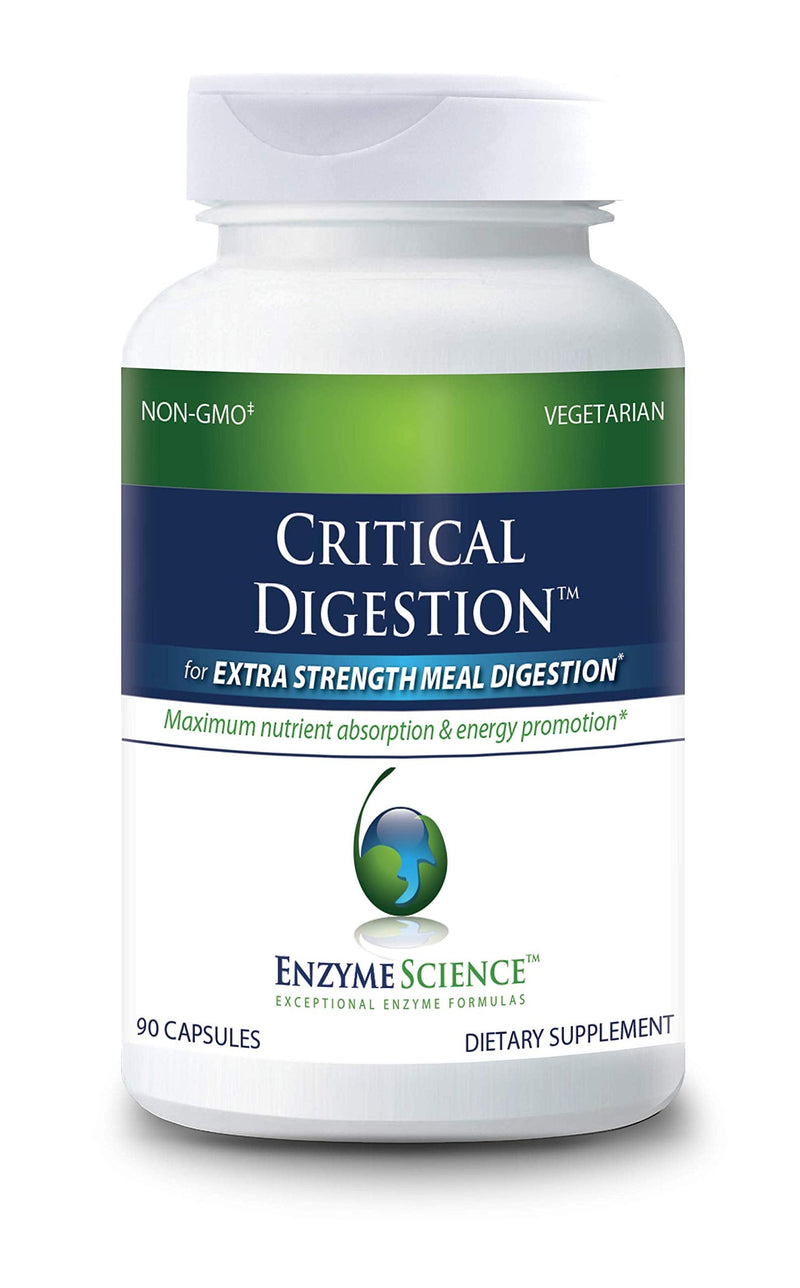 [Australia] - Enzyme Science™ Critical Digestion™, 90 Capsules – High Potency Support for Digestion, Bloating, Indigestion, & Irregularity – Digestive Probiotic Supplement – Gut Health Formula –Vegetarian – Non-GMO 90 Count (Pack of 1) Standard Packaging 