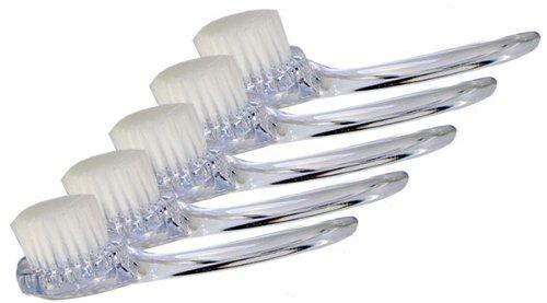 [Australia] - JUVITUS Exfoliating Face Brush with Cover for Daily Facial Cleansing (Pack of 5 Facial Brushes) 