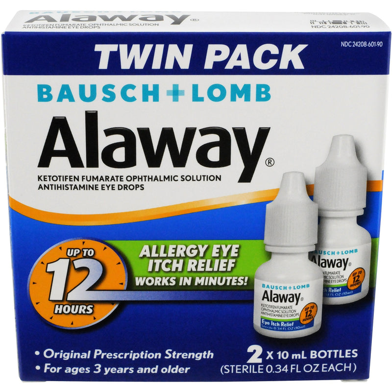 [Australia] - Allergy Eye Itch Relief Eye Drops by Alaway, Antihistamine, 10 mL (Pack of 2) 