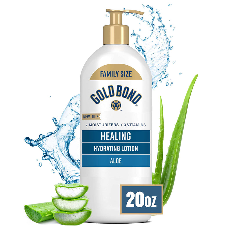 [Australia] - Gold Bond Healing Skin Therapy Lotion with aloe 20 oz., Non-Greasy & Hypoallergenic 