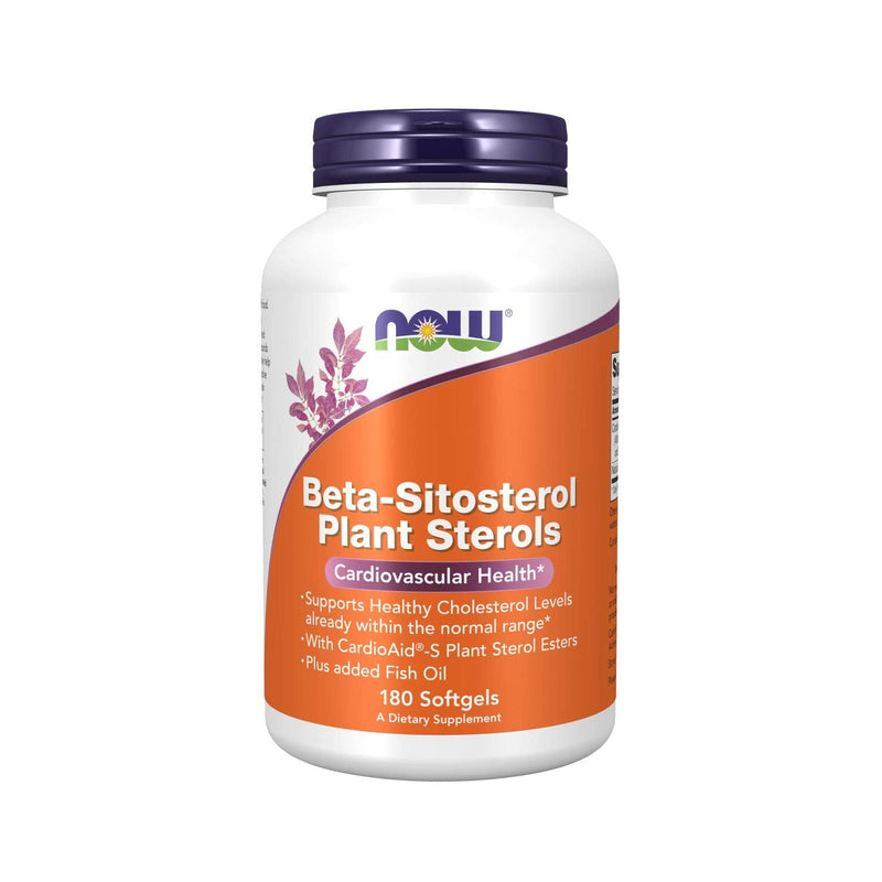 [Australia] - NOW Supplements, Beta-Sitosterol Plant Sterols with CardioAid®-S Plant Sterol Esters and Added Fish Oil, 180 Softgels 