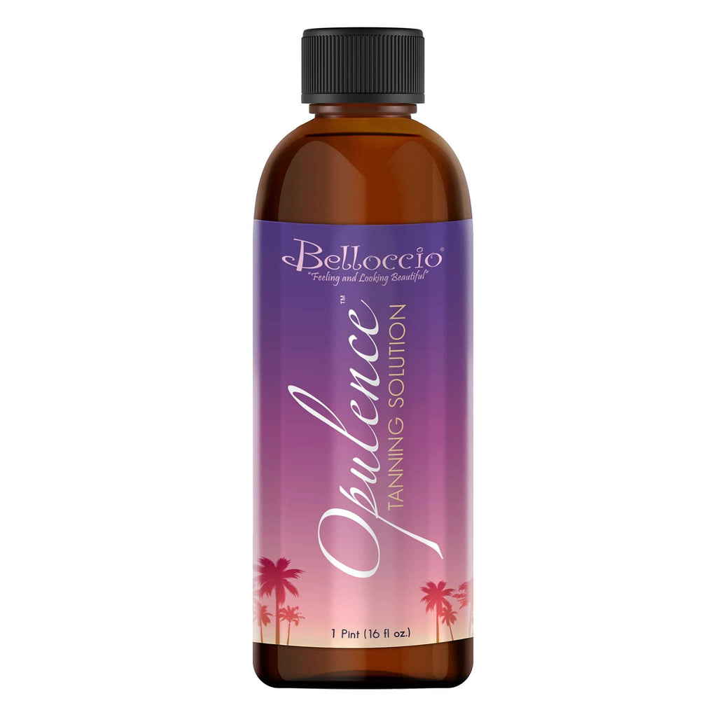[Australia] - 1 Pint of Belloccio"Opulence" Ultra Premium"DHA" Sunless Tanning Solution with Dark Bronzer Color Guide 