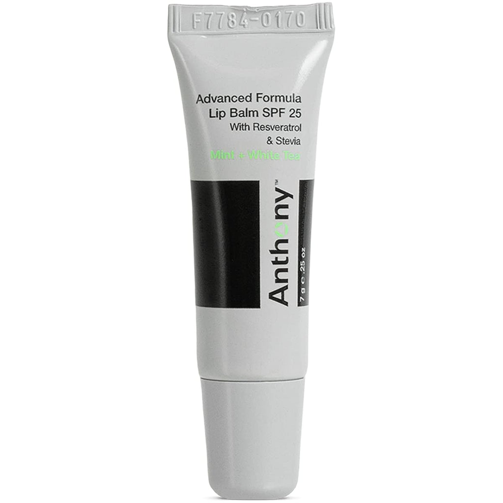[Australia] - Anthony Mint & White Tea Advanced Formula Lip Balm SPF 25, Contains Green Tea Extract, Shea Butter, Avocado Oil, Vitamin E, Moisturizes, Conditions, Soothes and Protects Lips Mint and White Tea 