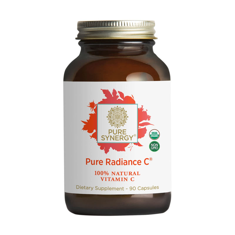 [Australia] - Pure Synergy Pure Radiance C | 90 Capsules | Certified Organic | Non-GMO | Vegan | 100% Natural Vitamin C with Organic Camu Camu Extract 