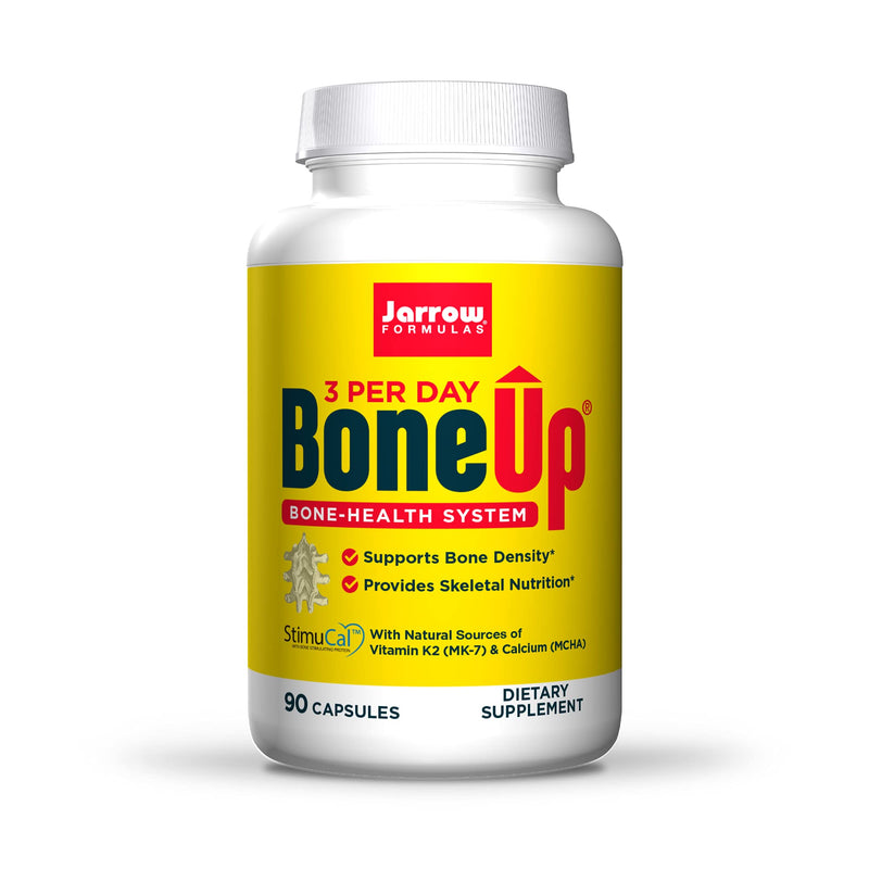 [Australia] - Jarrow Formulas BoneUp Three Per Day, Micronutrient Formula for Bone Health, Includes Natural Sources of Vitamin D3, Vitamin K2 (as MK-7) & Calcium, 30 Servings, White, 90 Count 90 Count (Pack of 1) 