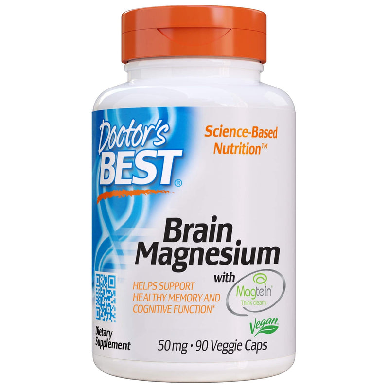 [Australia] - Doctor's Best, Brain Magnesium Vegetable Capsules, 90 Count 