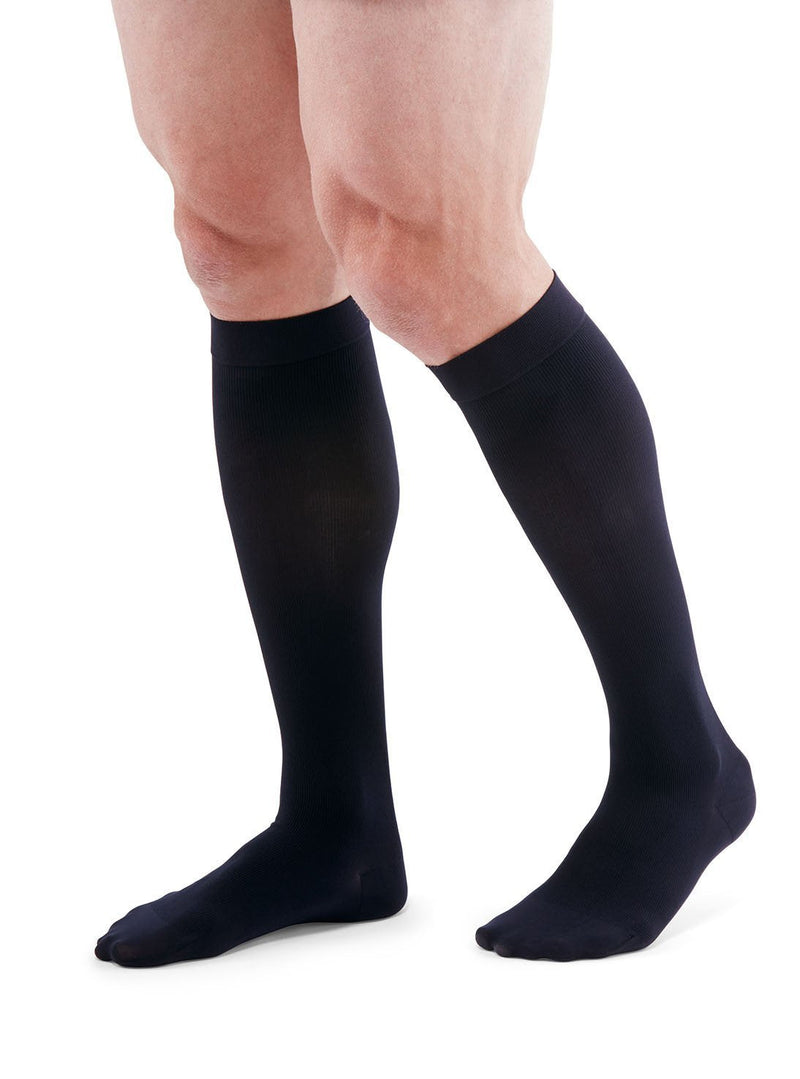 [Australia] - duomed Patriot, 20-30 mmHg, Calf High, Closed Toe Navy Medium 