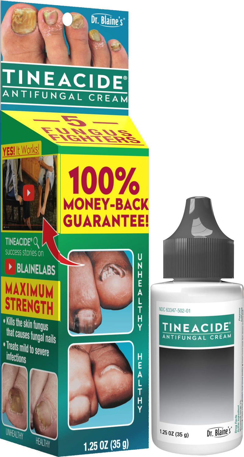 [Australia] - Dr. Blaine's Tineacide Antifungal Cream 1.25 oz. (Quantity of 3) 