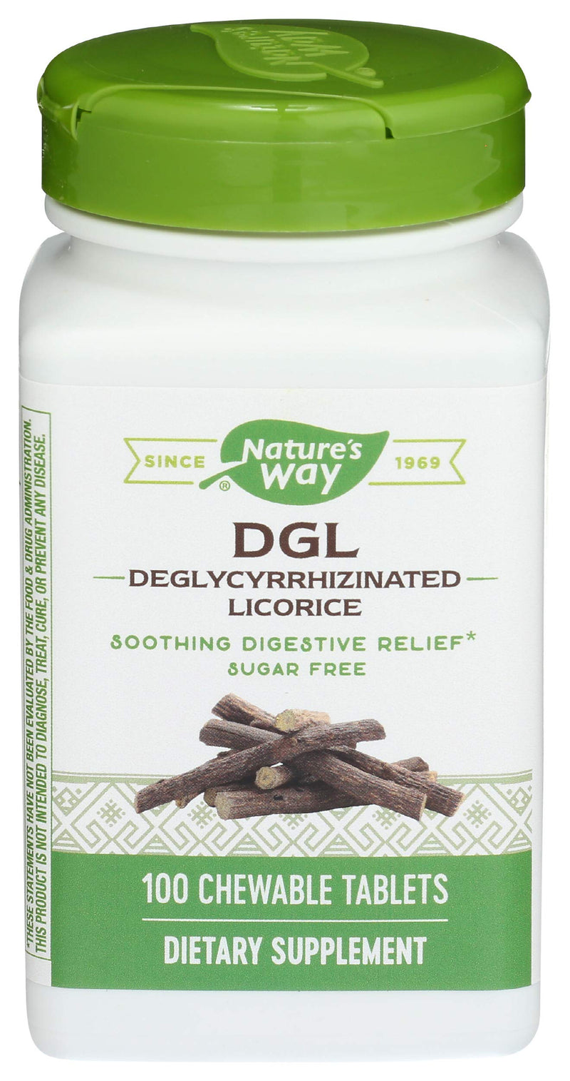 [Australia] - Enzymatic Therapy, DGL (Without Fructose), 100 Chewable Tablets. Pack of 1 