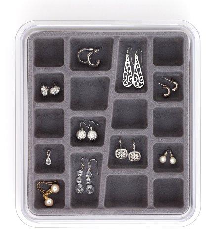 [Australia] - Neatnix Stax Jewelry Organizer Tray, 18 Compartments, Pearl Grey 