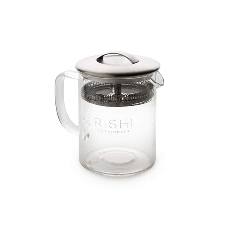 [Australia] - Rishi Tea Simple Brew Loose Leaf Tea Glass Teapot, 13.5 fl-oz (400 ml) 