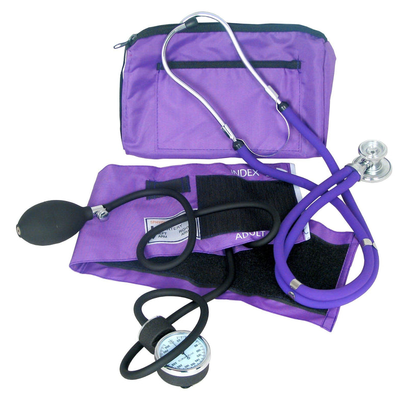 [Australia] - Dixie EMS Blood Pressure and Sprague Stethoscope Kit - Purple 