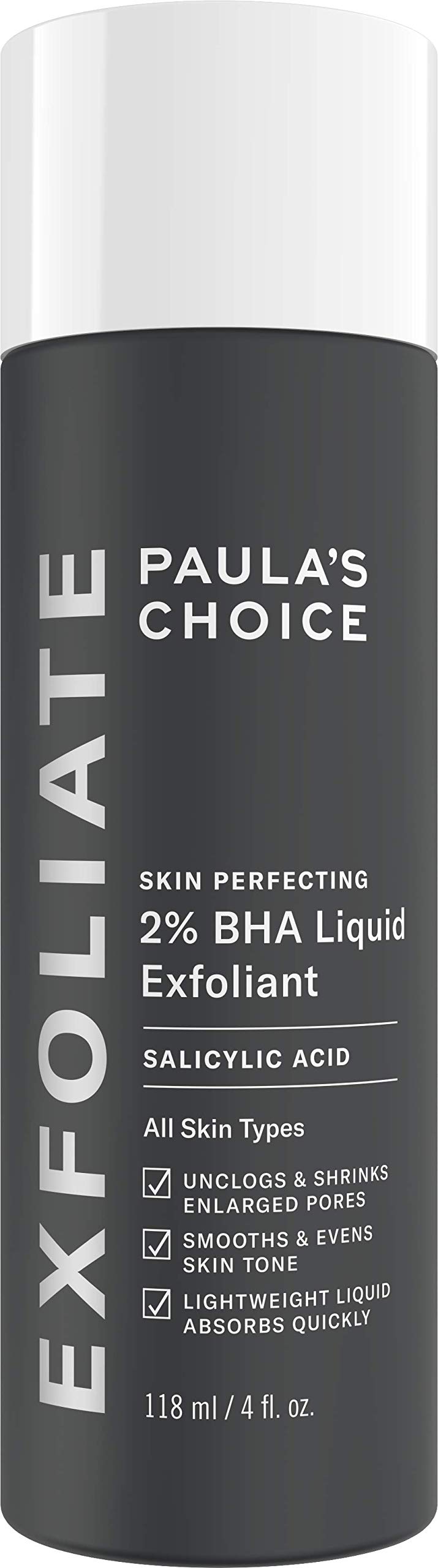 [Australia] - Paulas Choice--SKIN PERFECTING 2% BHA Liquid Salicylic Acid Exfoliant--Facial Exfoliant for Blackheads, Enlarged Pores, Wrinkles & Fine Lines, 4 oz Bottle 4 Fl Oz (Pack of 1) 