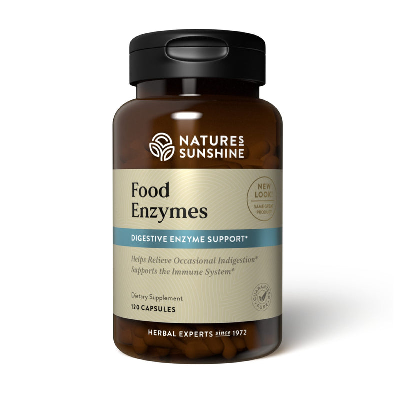 [Australia] - Nature's Sunshine Food Enzymes, 120 Capsules | Digestive Enzymes with Betaine HCL Support the Digestive System and Provide Occasional Indigestion Relief 1 