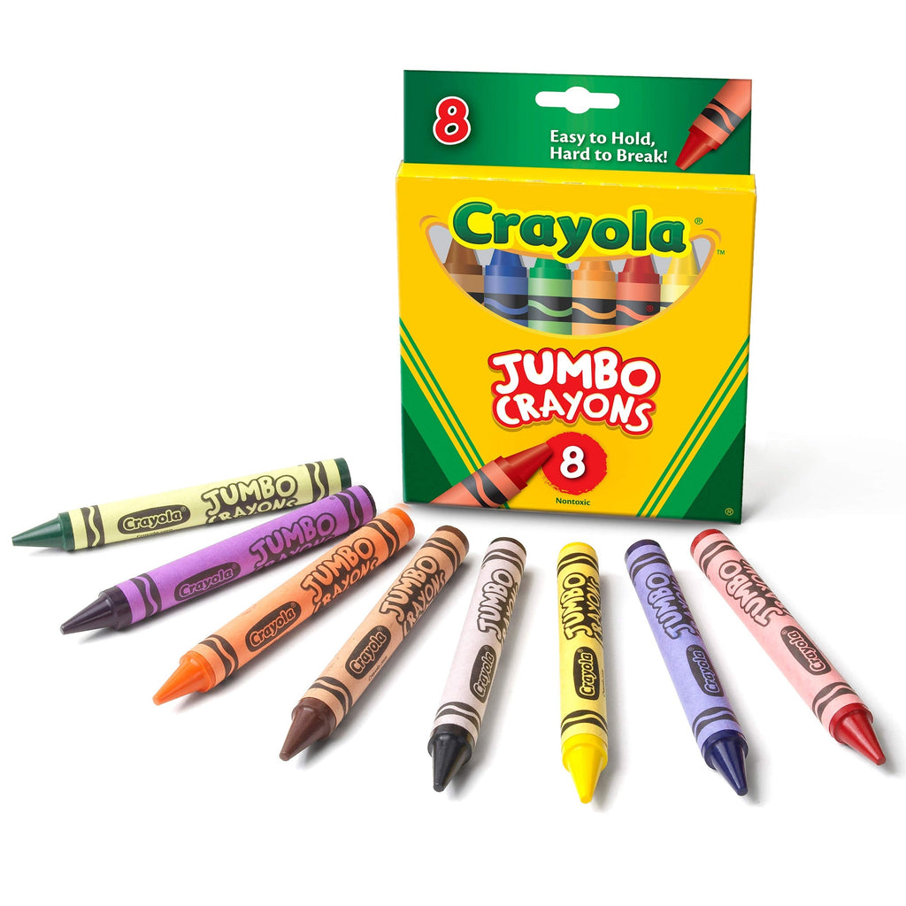 [Australia] - Crayola Jumbo Crayons, 8 Toddler Crayons, Assorted Colors 