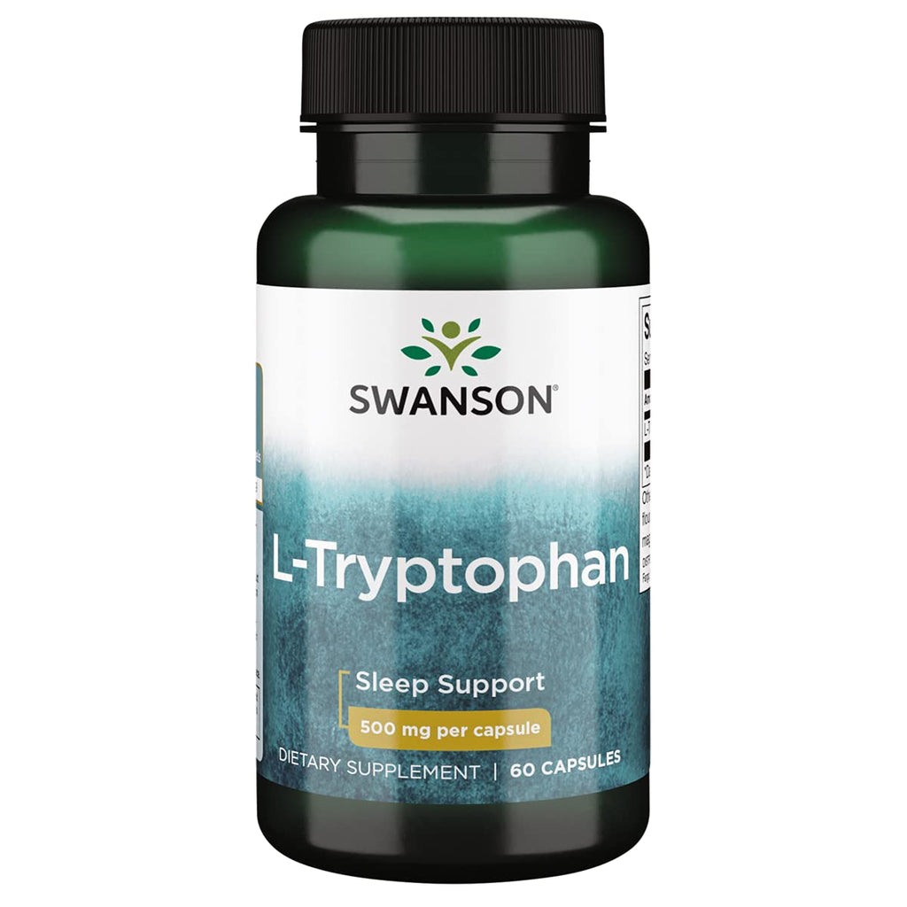 [Australia] - Swanson Amino Acid L-Tryptophan 500 Milligrams 60 Capsules 