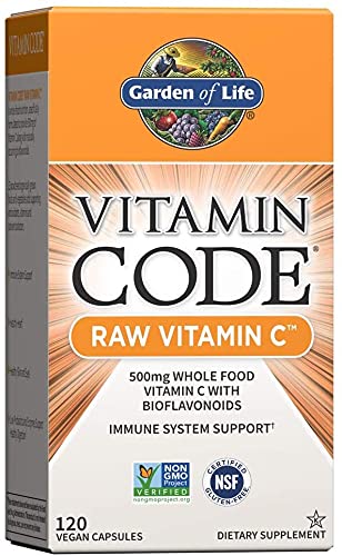 [Australia] - Garden of Life Vitamin C - Vitamin Code Raw Vitamin C - 120 Vegan Capsules, 500mg Whole Food Vitamin C with Bioflavonoids, Fruits & Veggies, Probiotics, Gluten Free Vitamin C Supplements for Adults 120 Count (Pack of 1) 