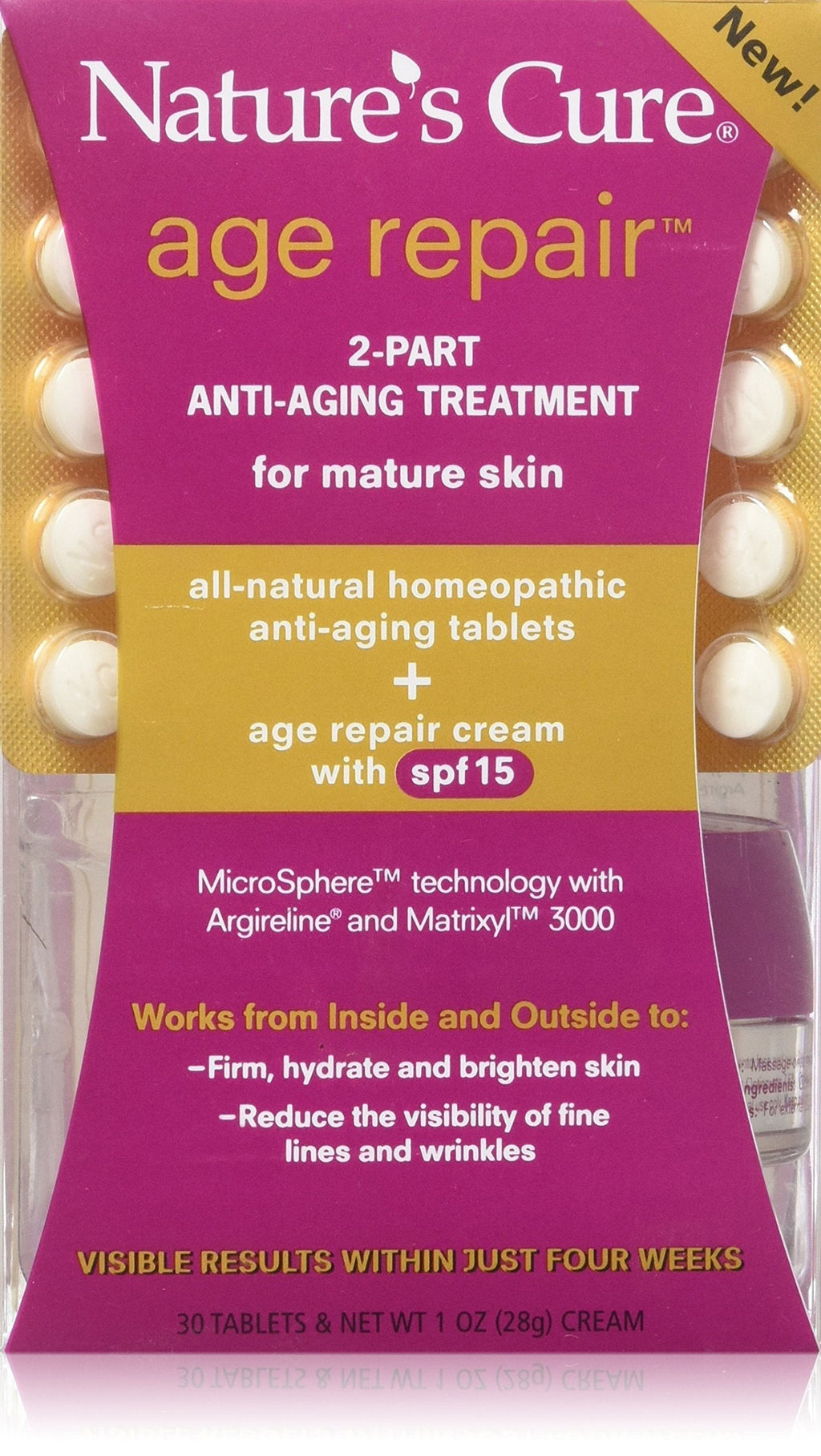 [Australia] - Nature's Cure Age Repair 2-Part Anti-Aging Treatment for Mature Skin 