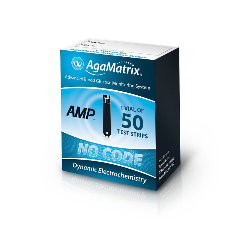 [Australia] - AgaMatrix Amp Blood Glucose Test Strips, 50 Count 