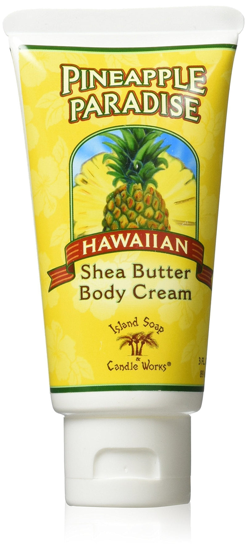 [Australia] - Island Soap & Candle Works Shea Butter Body Cream, Pineapple Paradise, 3oz. Pinapple Paradise 