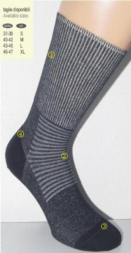 [Australia] - CzSalus Diabetic Socks for Sensitive feet sanitized with Silver Navy 46/47 