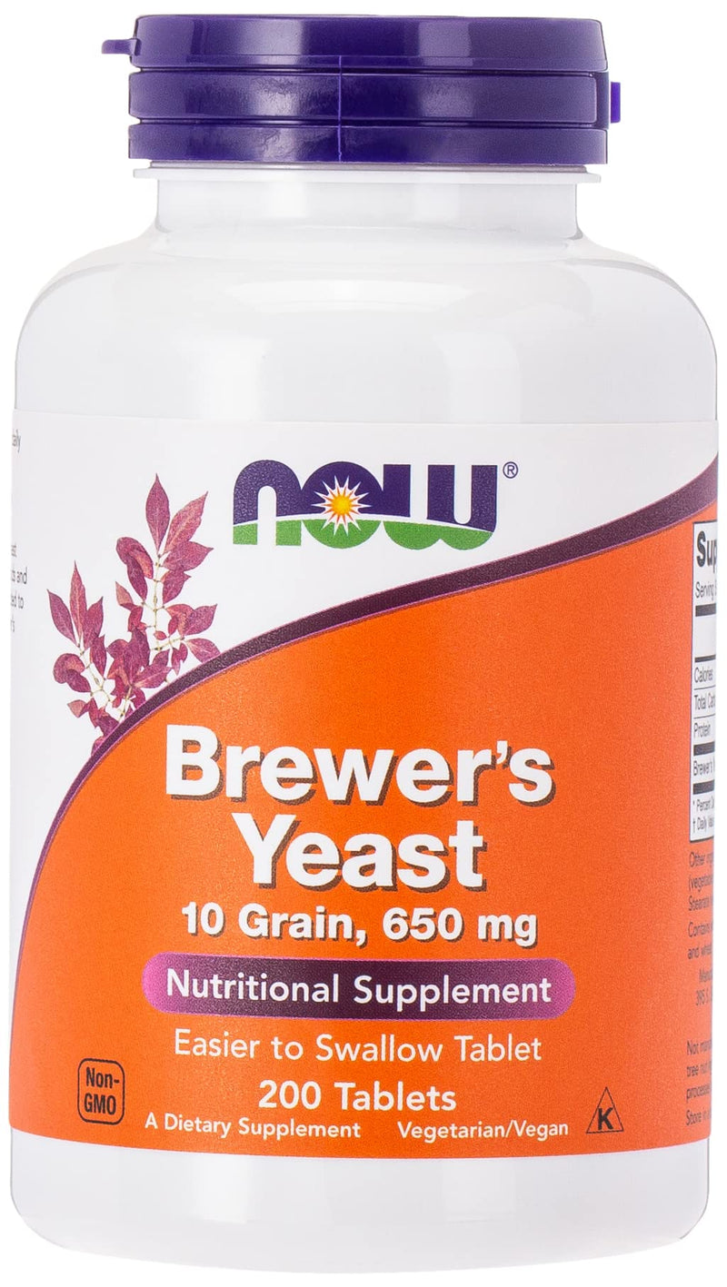 [Australia] - NOW Foods Brewer's Yeast 650 mg 200 Tabs 