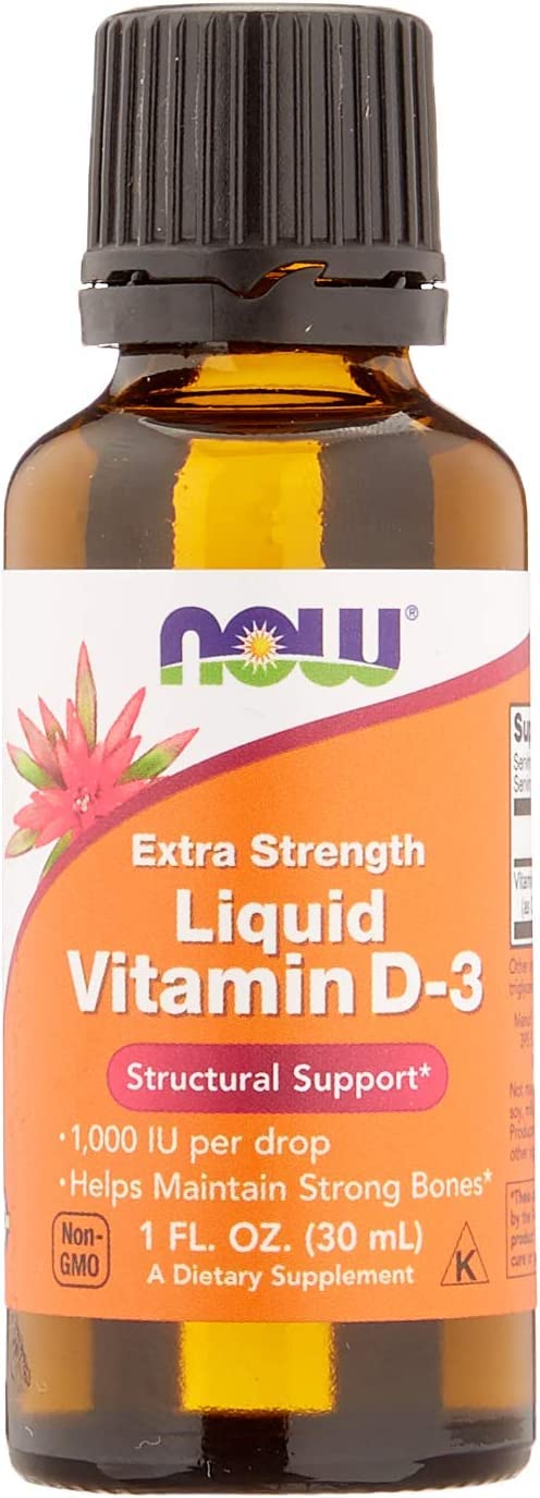 [Australia] - NOW Supplements, Liquid Vitamin D-3, Extra Strength, Structural Support*, 1-Ounce 