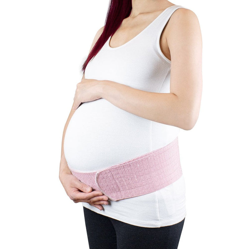 [Australia] - Bracoo Maternity Belt - Adjustable Belly Band for Pregnancy - Relieve Tired Muscles, Support for Prenatal and Postpartum Comfort, MS61, Pink, One Size One Size (Pack of 1) 