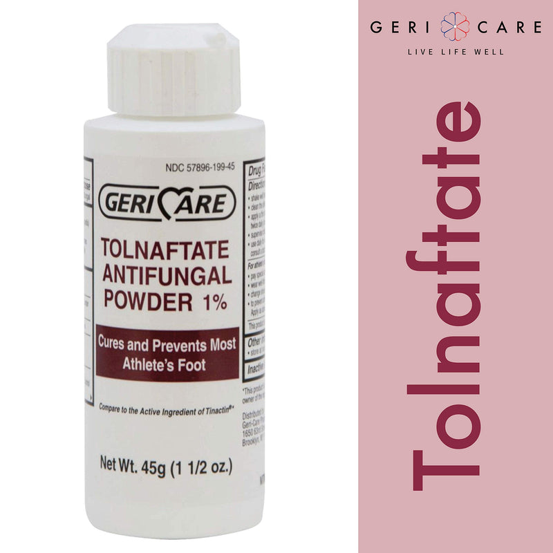 [Australia] - Tolnaftate Antifungal Powder 1% by Geri-Care | Athlete's Foot Care | 45g Bottle 