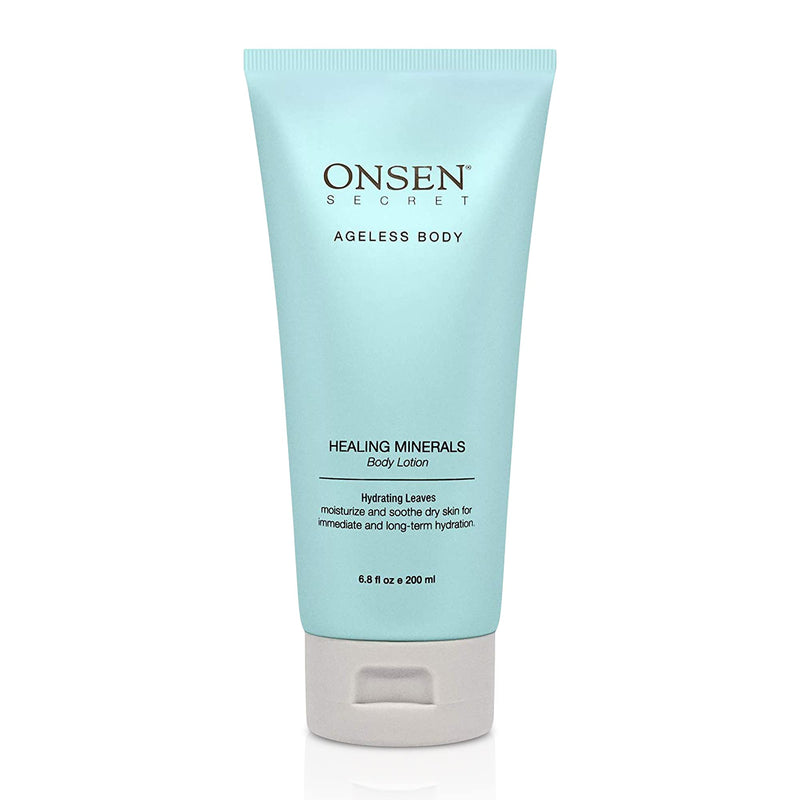 [Australia] - Onsen Secret Natural Daily Moisturizing Body Lotion w/ Smoothing Organic Shea Butter for Normal to Dry Skin w/ Healing Minerals, Jojoba, Aloe Vera, Vitamin E & Rice Bran Non-Greasy (Hydrating Leaves) Hydrating Leaves 